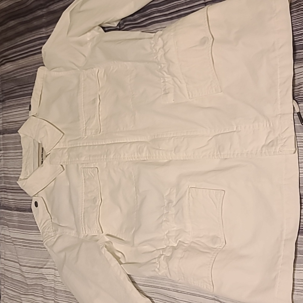 Zadig & Voltaire white denim jacket With Back Embleshment